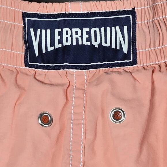 Vilebrequin Swim Shorts Mens 2XL Pink Moorea Swim Trunks Luxury Mesh Lined XXL - Picture 8 of 12